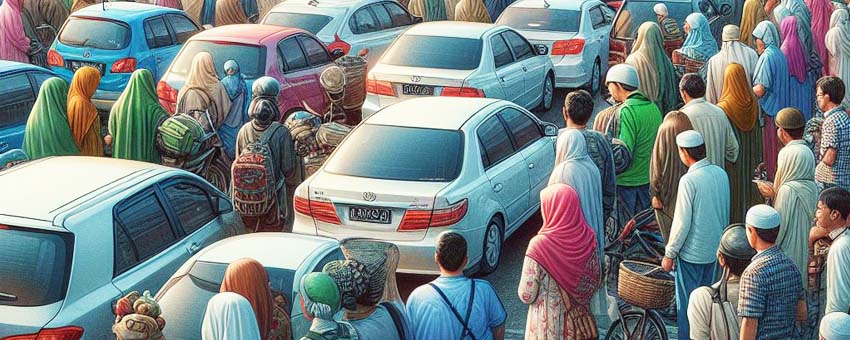 perjalanan mudik lebaran ke jawa tengah