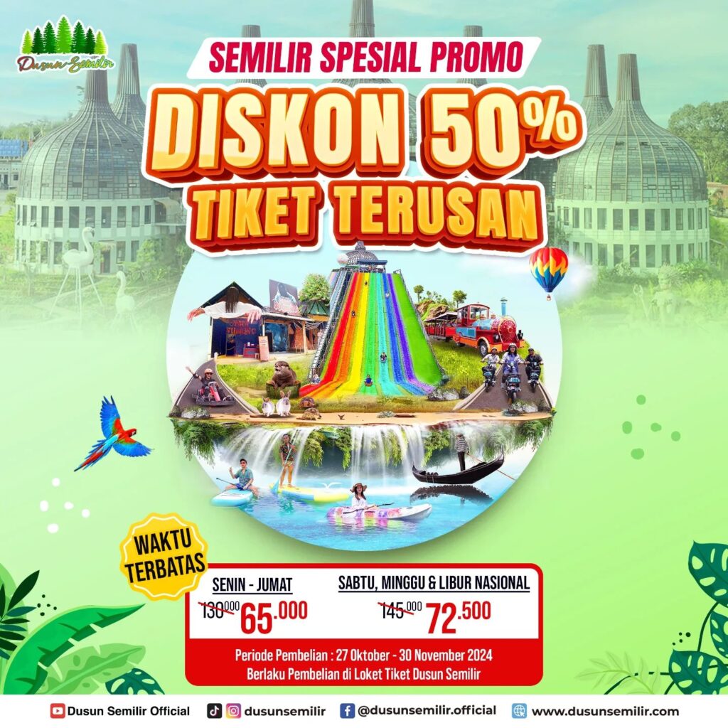 tiket terusan promo dusun semilir semarang