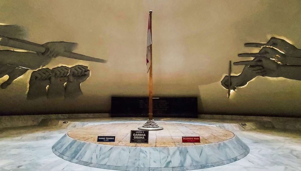 garbha graha yang terletak pada museum di jogja